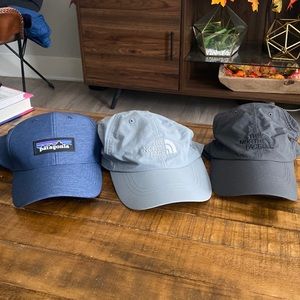 Patagonia and North Face hat bundle